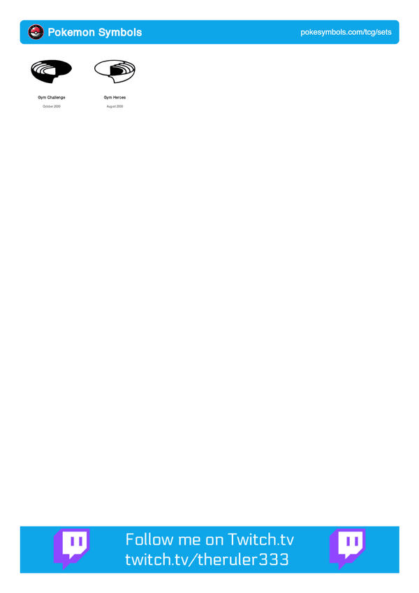 Gym Symbols printable PDF Symbol
